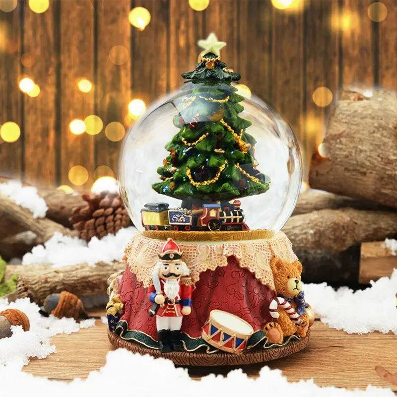 Christmas gift music, music box, crystal ball  , birthday gift lights Christmas tree ornament