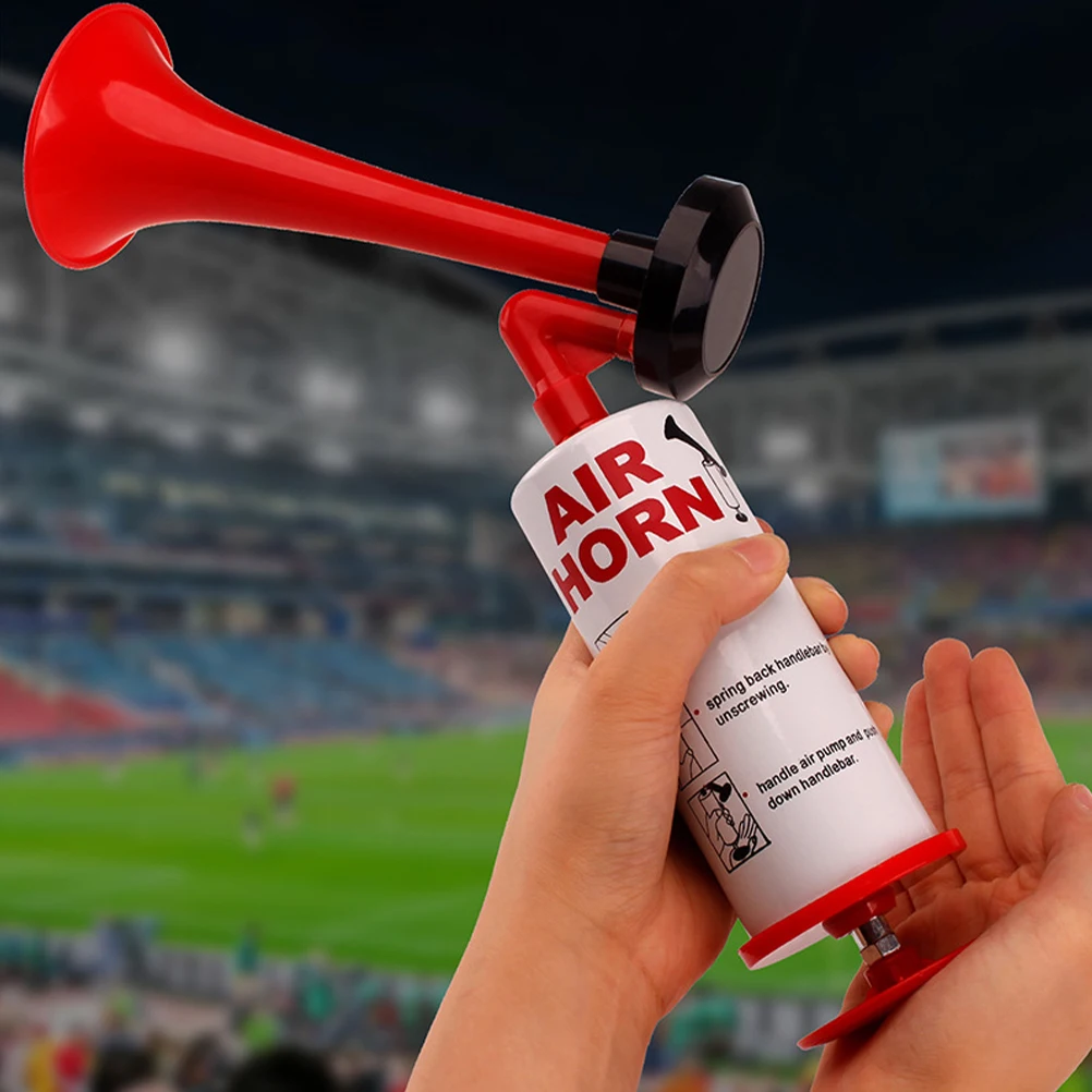 2 Stück Air Horn Cheer Party Handheld Hörner für Sportspiele Event Fans Helle Farbgrafiken Tragbare Jubel