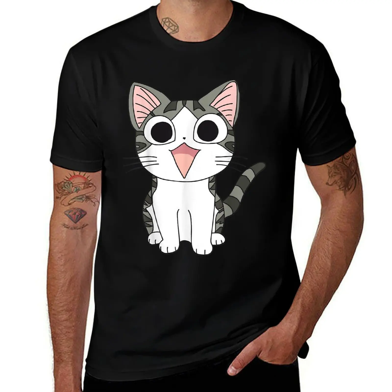 Camiseta de manga corta de gran tamaño con estampado de Chi's Sweet Home anime, chis sweet home, chi, gatito