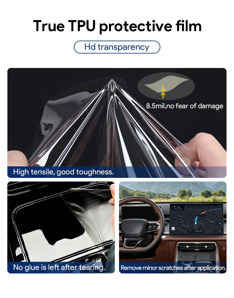 Auto-Innenraum TPU-Schutzfolie Kratzfeste Folie für Chery Tiggo 9 2025-2026 Auto-Schutz Transparente Reißfeste Aufkleber – Detail 4