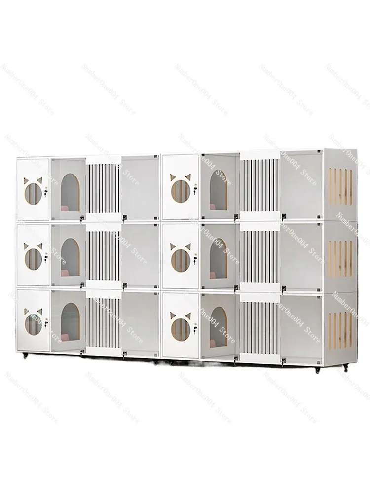 

Cat Villa Large Space Cat House Cage Household Breeding Cage Indoor Cage Toilet Integrated Nest, House