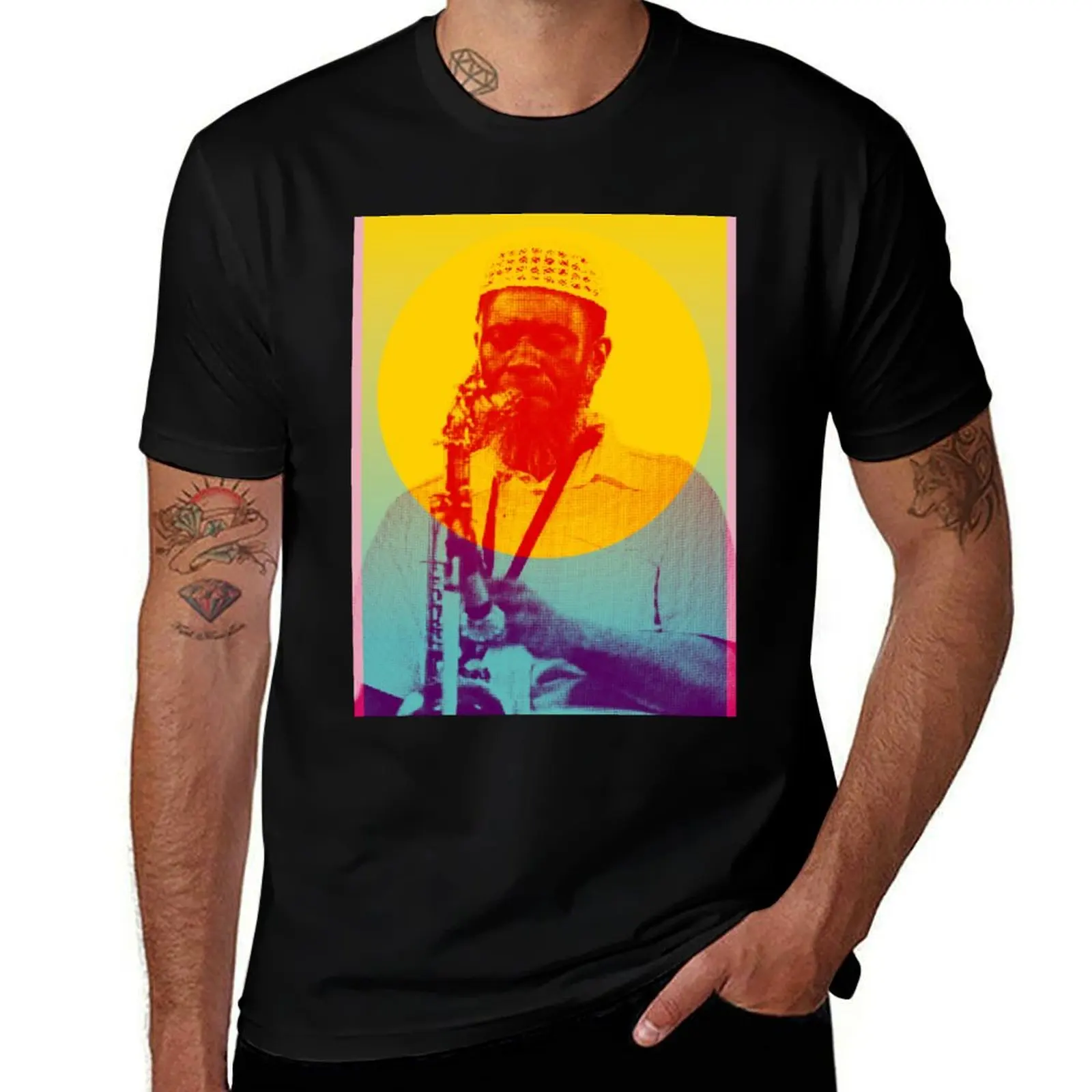 

Pharoah Sanders T-Shirt man t shirts for men cotton tshirt 100% man t shirts for men casual T-Shirt