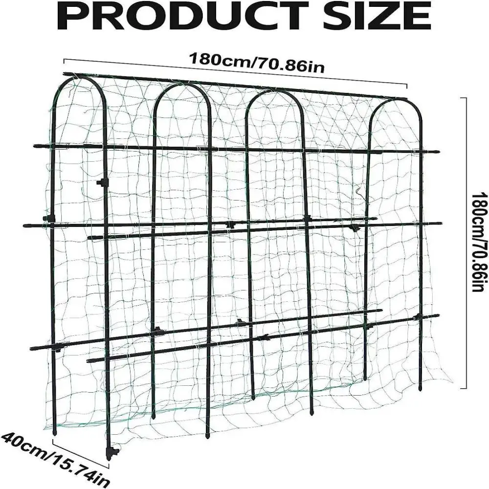 

Садовая огурцовская решетка, арка для восхождения, поддержка растений, съемная уличная U-образная решетка, подставка для виноградной лозы для вьющихся растений на открытом воздухе