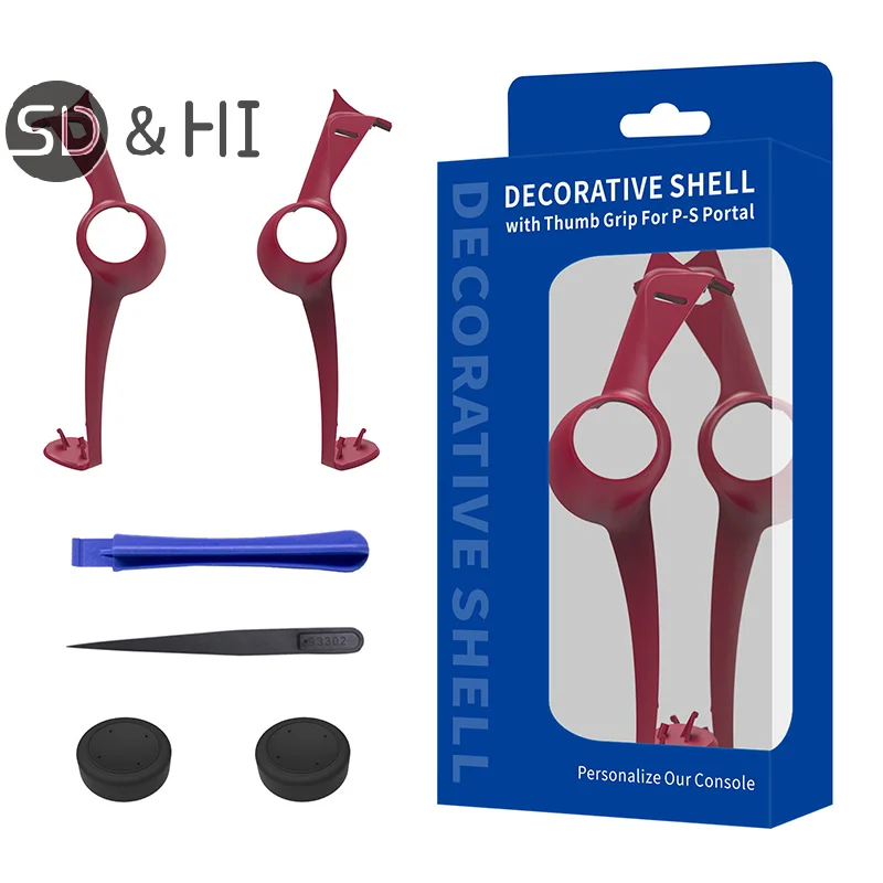 Suitable For PS5 Portal Handheld Console With Replaceable Decorative Strip Protective Case With 2 Rocker Caps Game Accessories