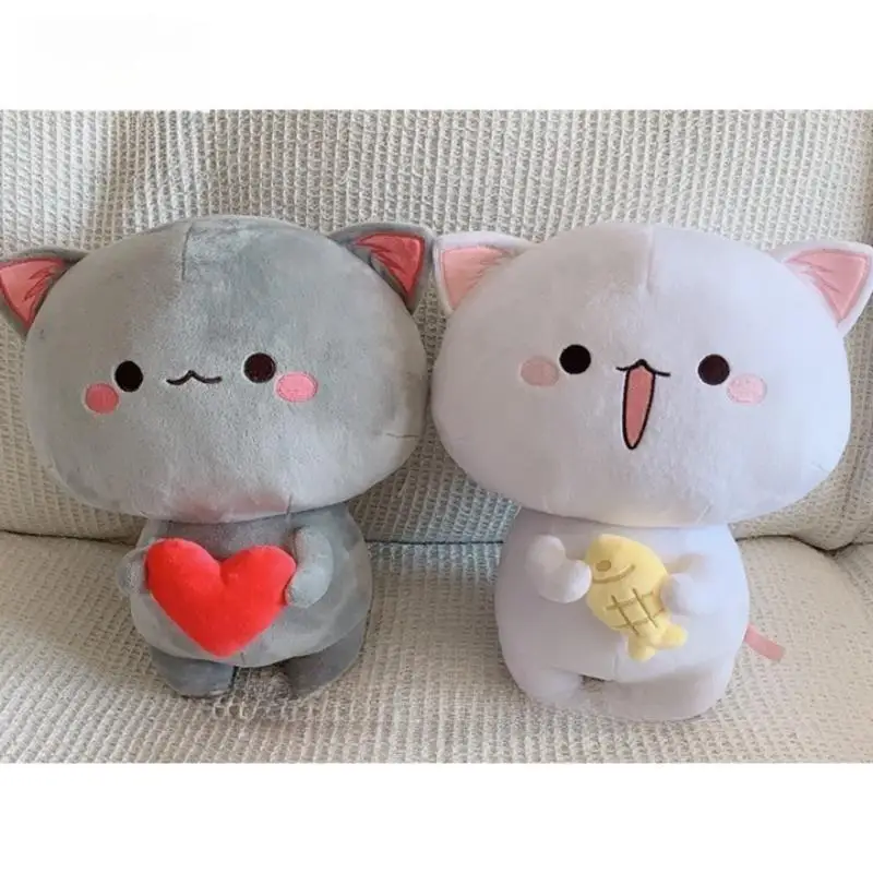 Kawaii Mitao Cat Lying Cats Couple Plush Doll Plush Toys Stuffed Cute Animal Dolls Pillow Soft Cartoon Cushion Birthday