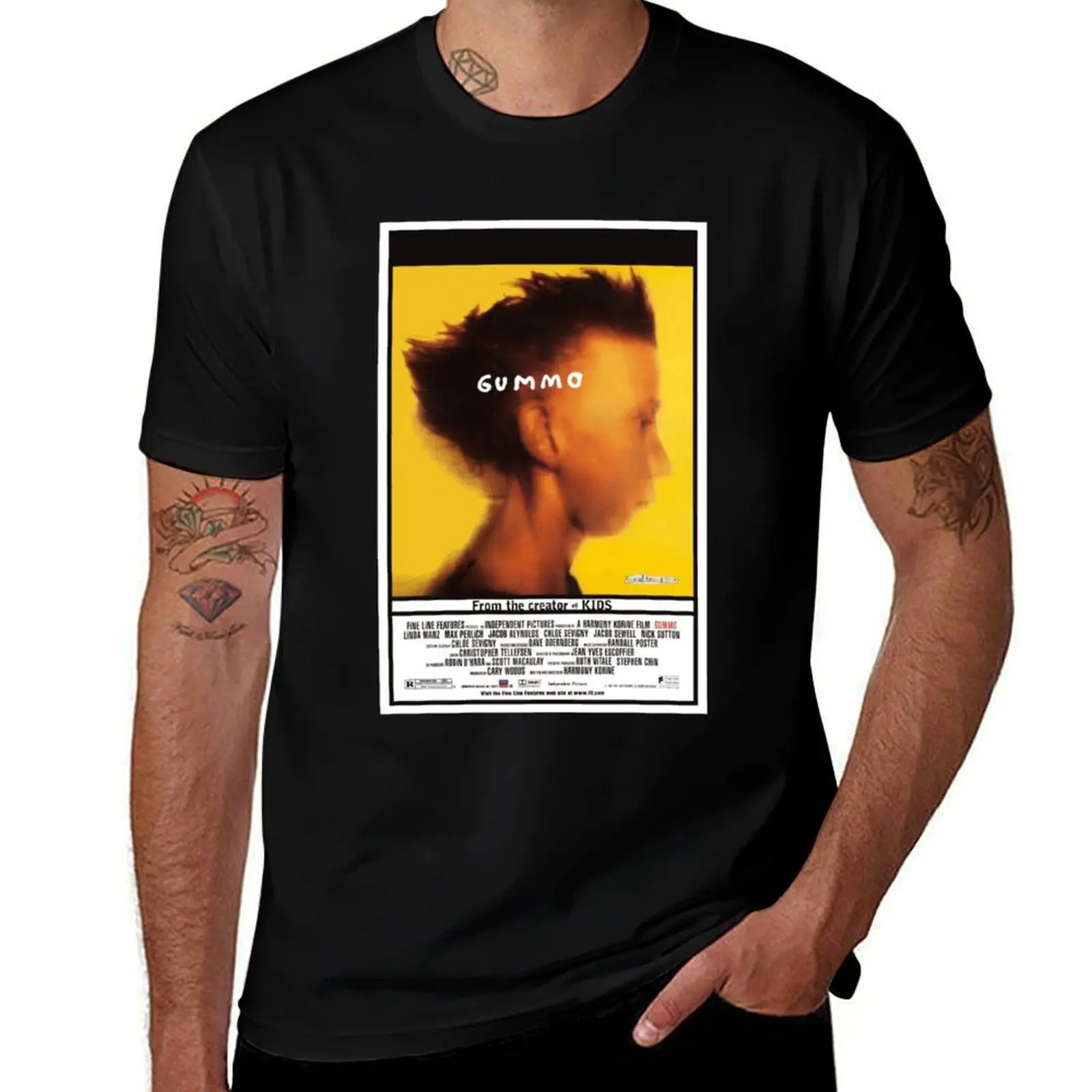 Gummo Poster Remake Classic . T-Shirt No Iron Casual Short Sleeve Top T-Shirt