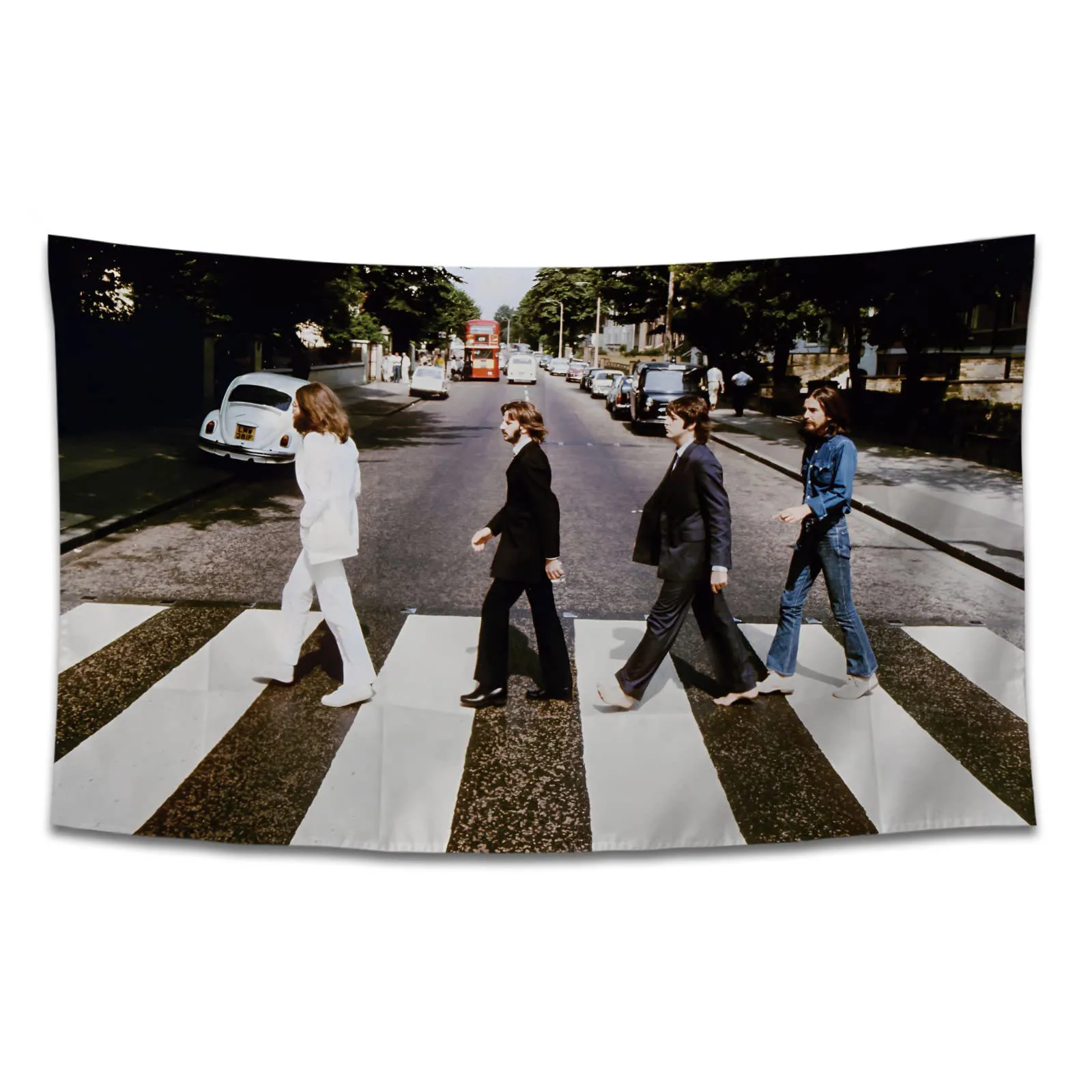 Musical Artist Flag – Abbey Road Album Cover Funny Poster Wall Tapestry Aesthetic Style Wall Decor for Bedroom, House, Room