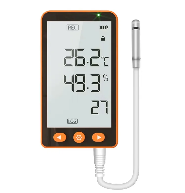 Aikesi GSP-80Pro LCD Data Logger USB Type-C รายงาน PDF อุณหภูมิและความชื้น Data Logger CE FCC ROHS ใบรับรอง