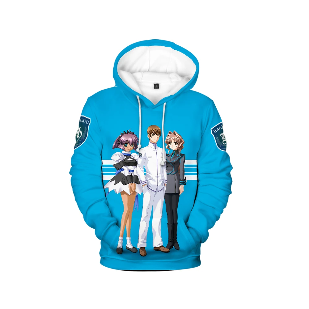 Muv-Luv ทางเลือก2KY 3D พิมพ์นักร้องชายฮูดดี้แขนยาว Harajuku Pullover Hooded เสื้อขนแกะ Jacket Sweatshirt