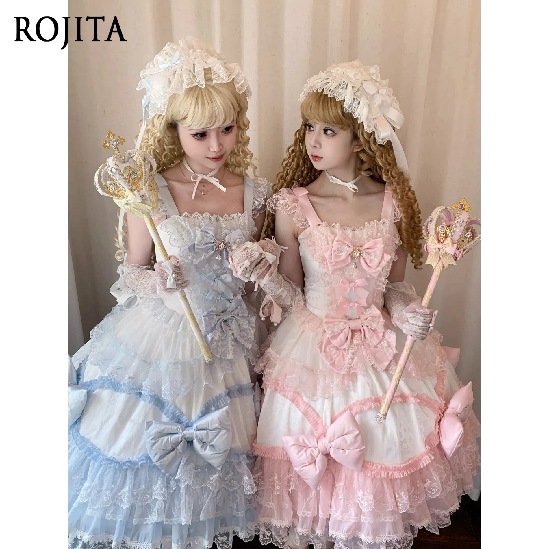 

Новинка Весна 2026: Оригинальное платье Лолита в стиле куклы JSK с бретельками и повязкой для волос для милых девушек