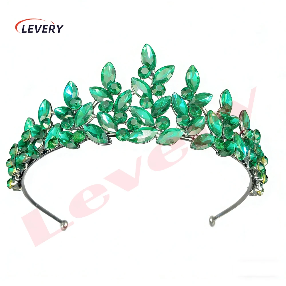 

Levery Small Crystal Tiara Crown Headband Princess Elegant Crown for Women Girls Bridal Wedding Prom Birthday Party