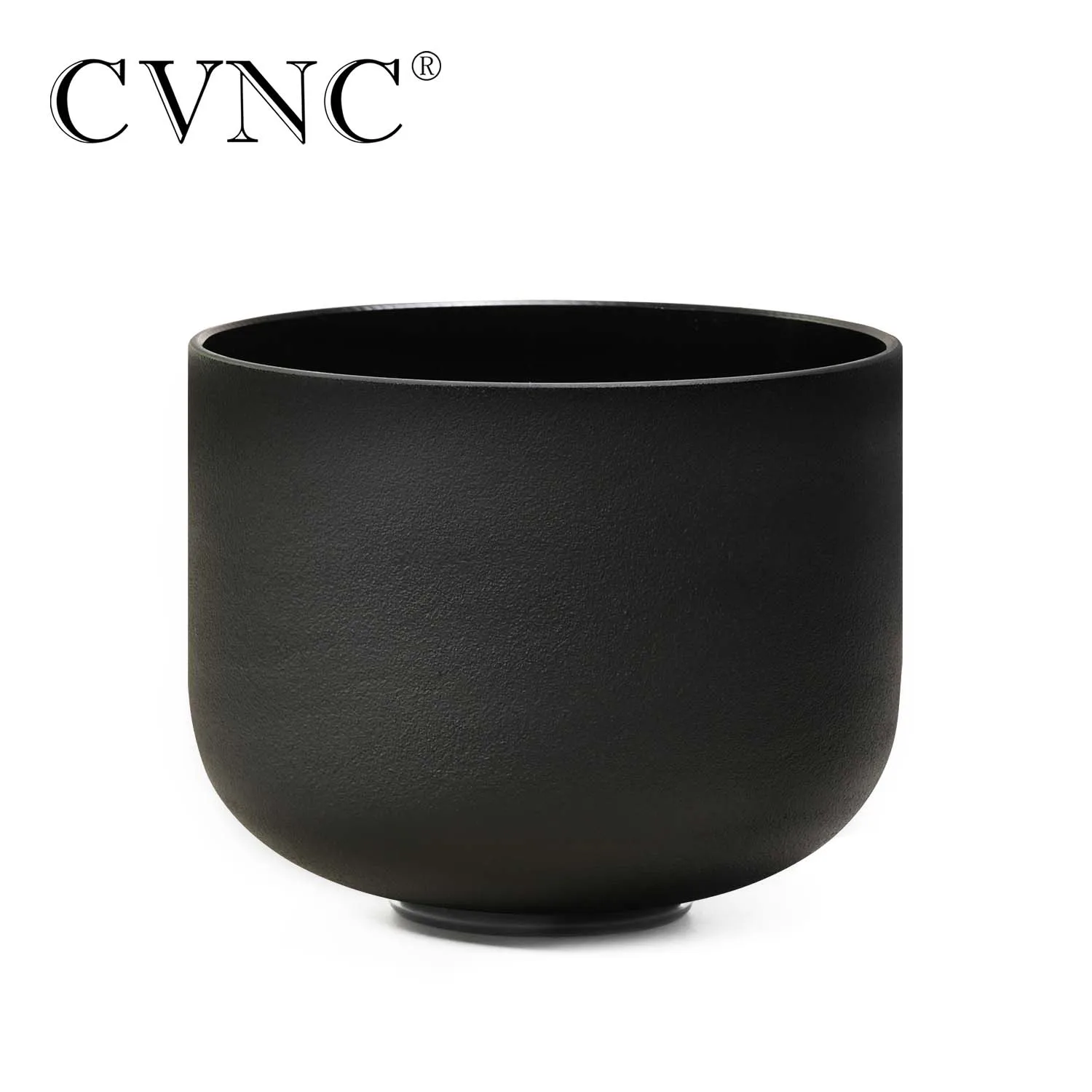 

MINOR Defect CVNC 6" Double Black Colored Quartz Crystal Singing Bowl Chakra for Sound Healing and Meditation with mallet