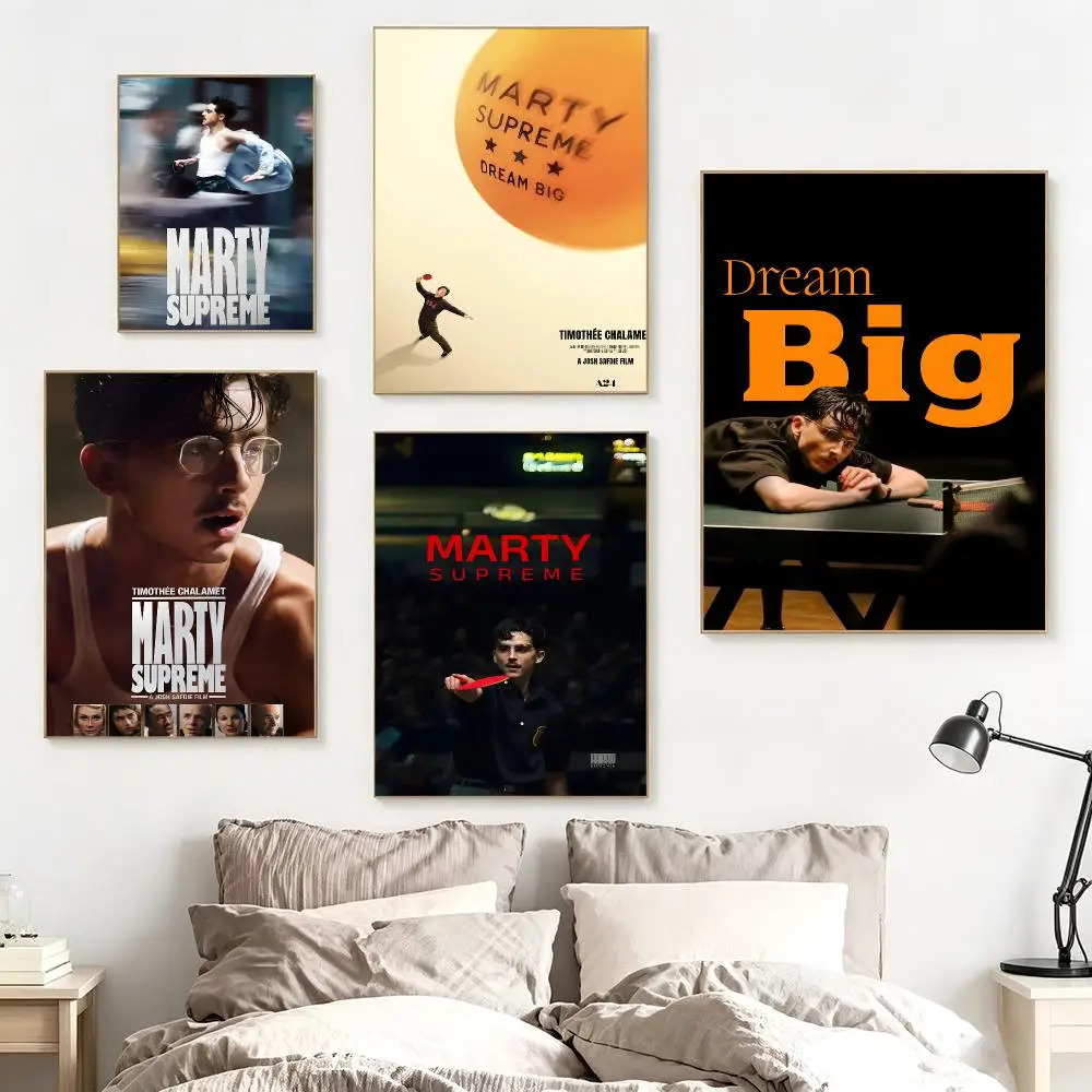 Classic Movie M-Marty Supreme Poster impermeable para el hogar sala de estar dormitorio bar decoracion estetica