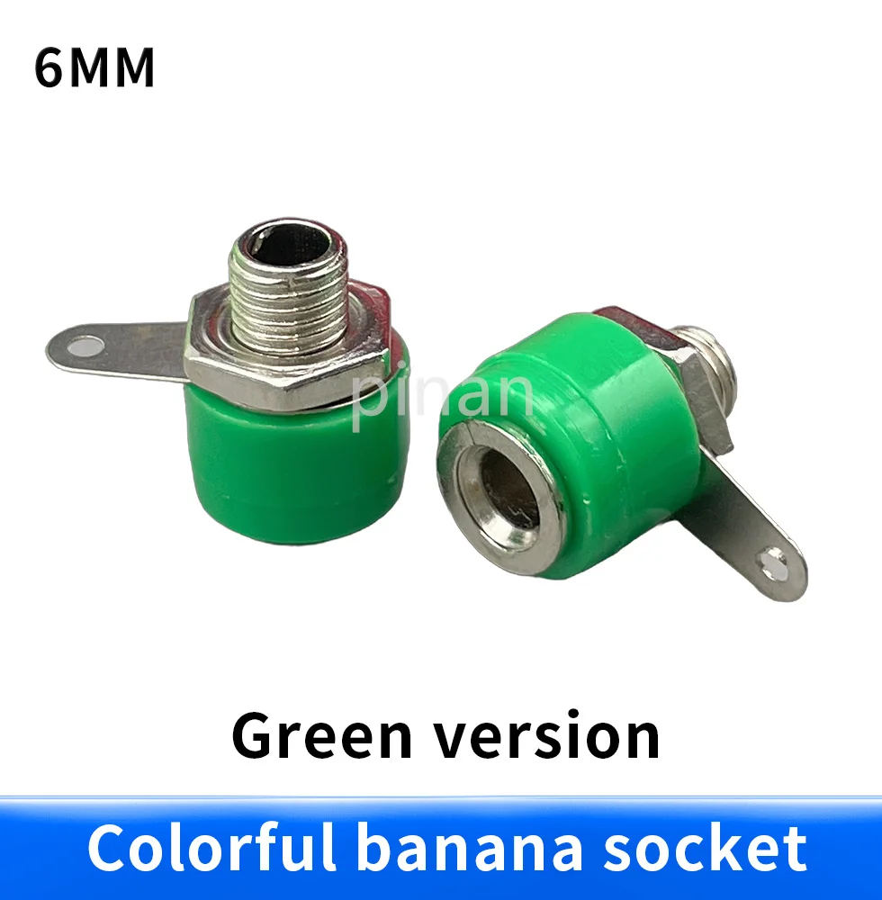 10pcs/lot 4mm Banana Binding Post 4mm Banana Socket Free Shipping 5color/lot Plug Adapter DIY Red Green Yellow Black Blue