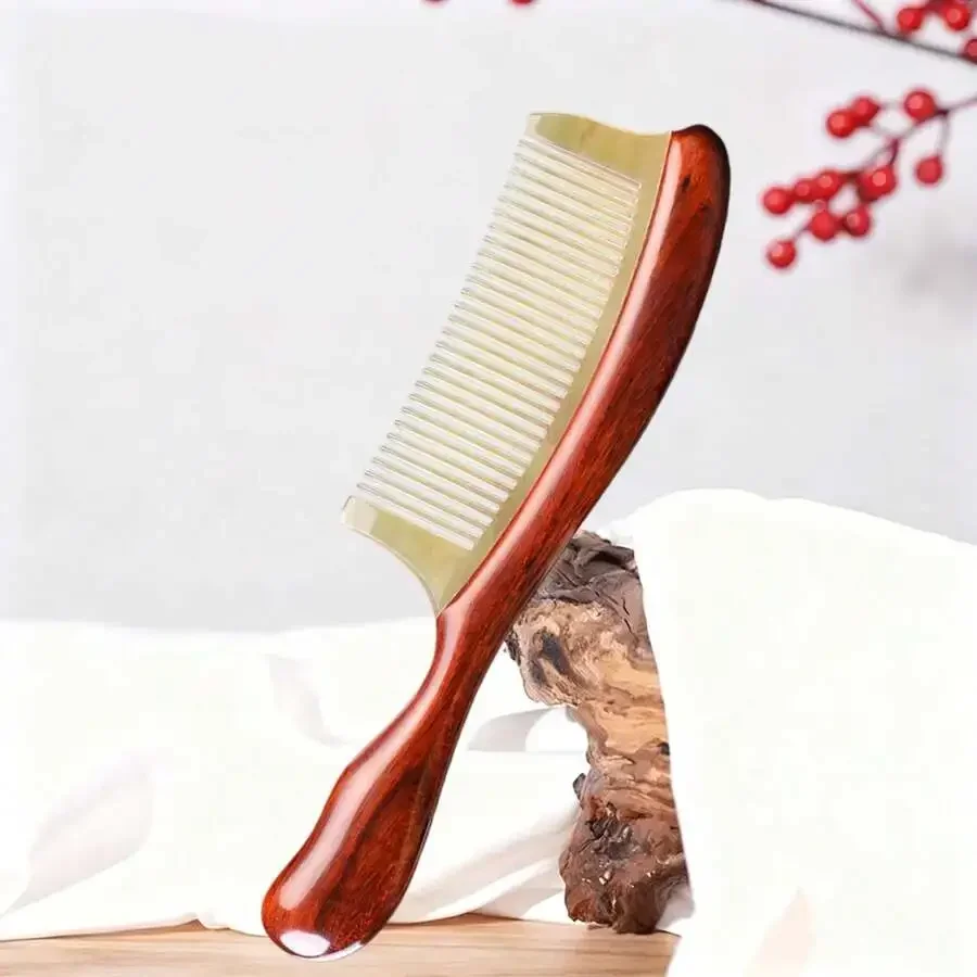 

Rosewood Mortise And Tenon Hair Comb Thickened Back Smooth Grooming Tool For Women