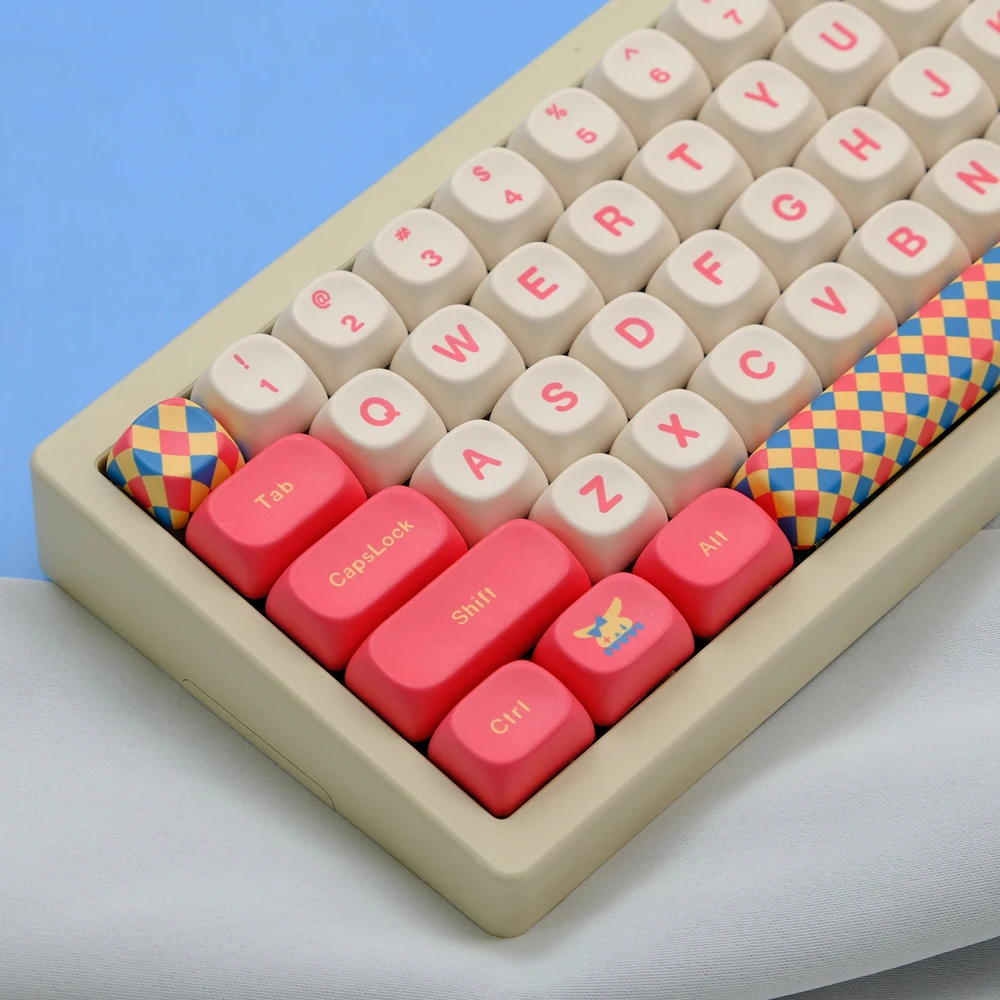 1 Set Circus Keycaps PBT Dye Sublimation Keycap MOA Profile Key Caps For Keychron Q2 K2 Anne GH60 GK64 Poker 75 980