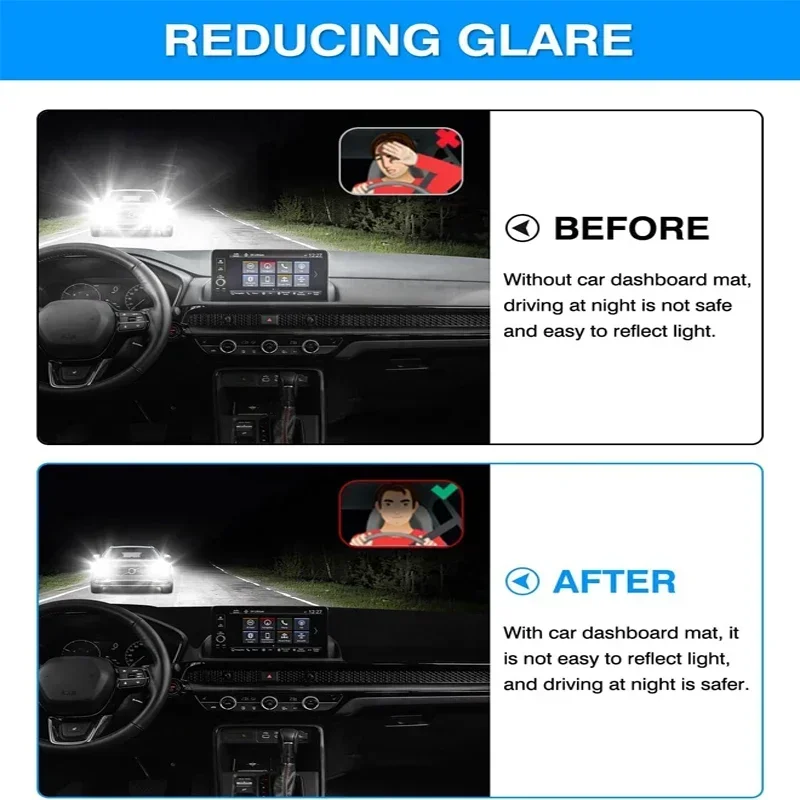 Dashboard Cover Dash Mat For Ford Focus MK3 C346 3rd Generation 2012-2018 Anti-Glare Non-Slip Sun Shade Interior Protector - view 5