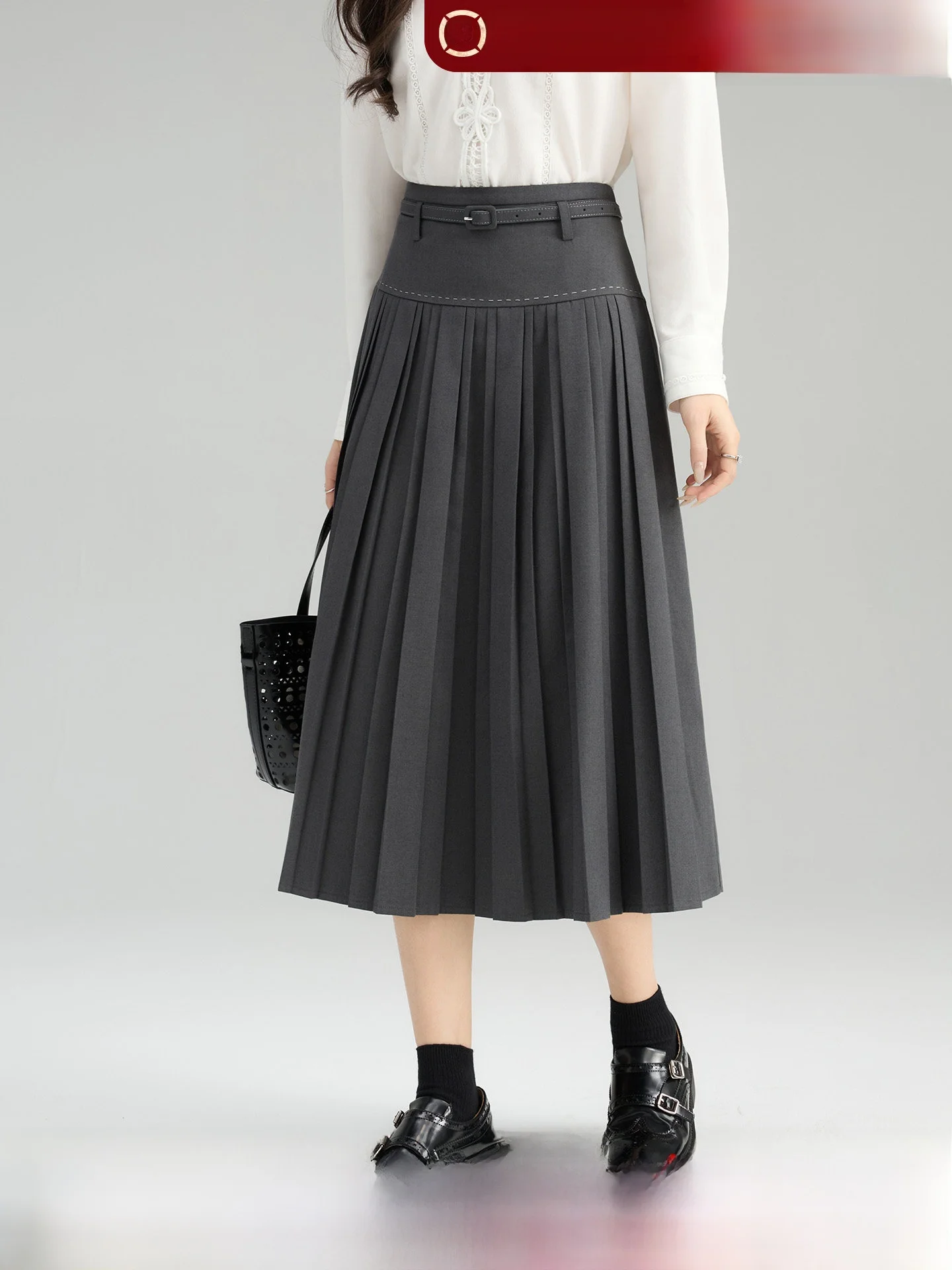 

ey Trajec Mid-Length f Skirt Women's Spring New Design High Waist Slimming Umbrella Skirt Comfortable Breathable