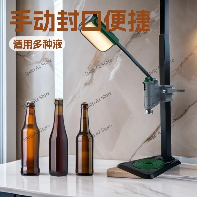 Small beer capper sealing soda cola packaging capping machine crown cover hand pressure sealing machine sealing