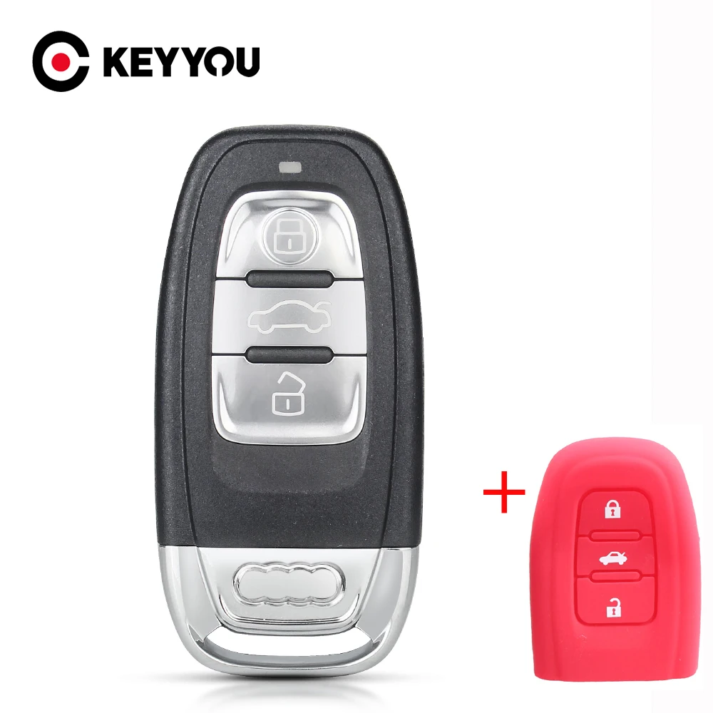 

3 кнопки для корпуса смарт-ключа/брелока Audi A4L, A3, A4, A5, A6, A8, Quattro, Q5, Q7, R8, S4, S5, S6, S7, S8, TT 8V, B8, B9, C7, Q3, RS