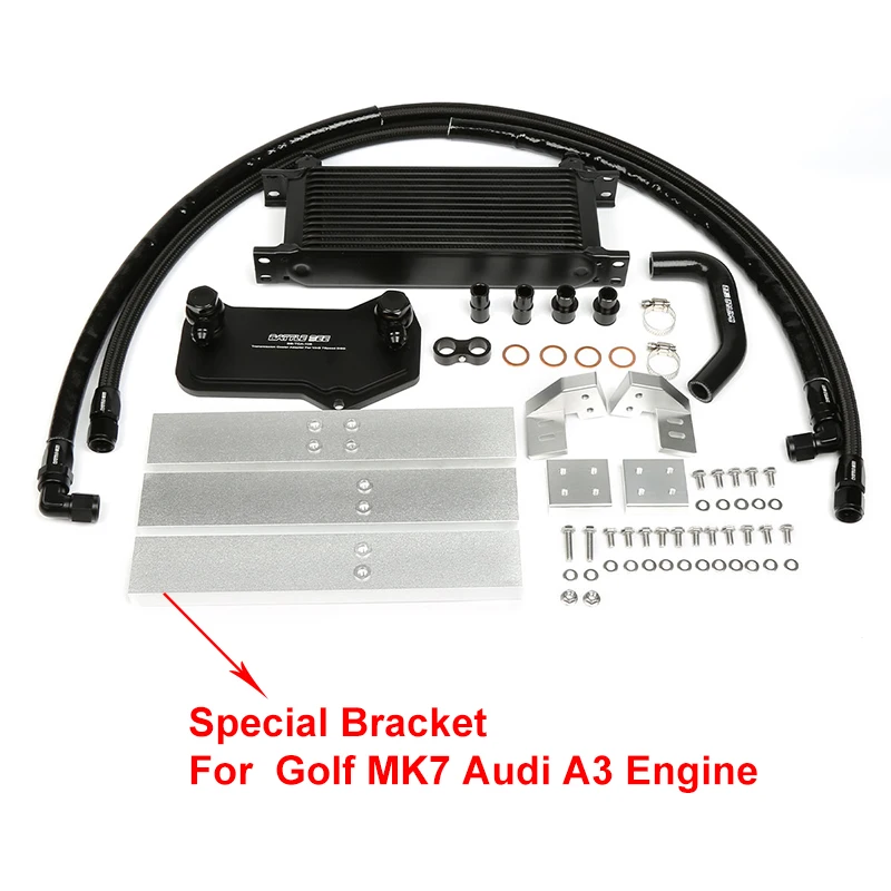 Gearbox Transmission Oil Cooler Kit For VAG DQ381 7 speed DSG Oil Cooler Adapter Plate Sandwich BB-TCK-010