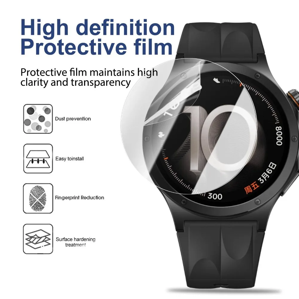 20/8/4PCS HD Hydrogel Film Screen Protectors for OPPO Watch X3 Smartwatch Anti-scratch Protective Films 9D Soft Full Cover Film