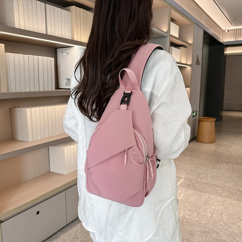 Unisex Große Kapazität Brusttasche Lässige Reise Wasserdichte Einzelschultertasche Einfache Multifunktionale Umhängetasche – Detail 10