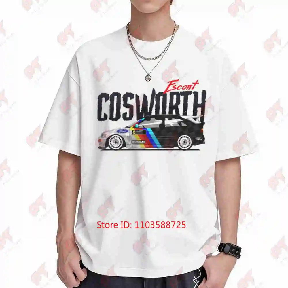 Escort RS Cosworth Rallye Classic Short Sleeve Tee 100% Cotton T-Shirt