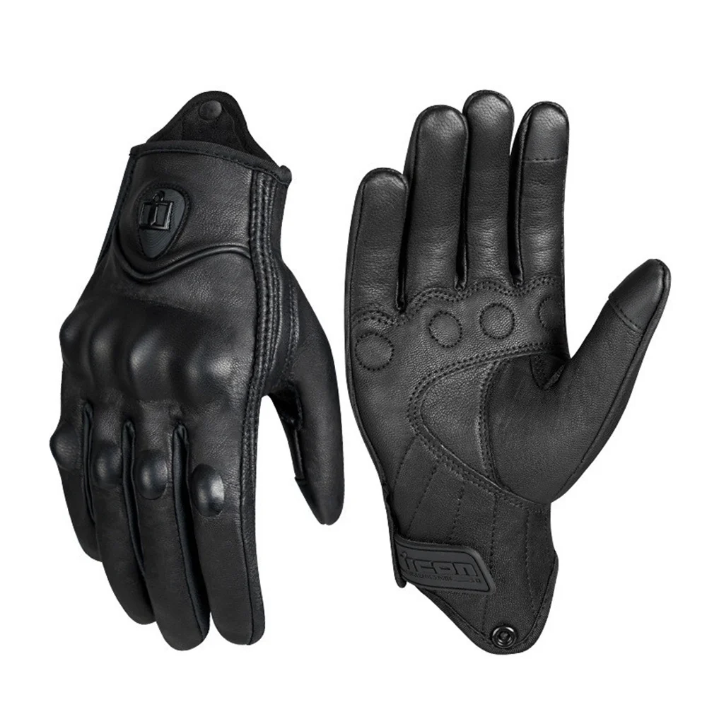 

Motorcycle Gloves Men Women Moto Bicycle Leather Cycling Winter Keep Warm Windbreak Black Touch Screen Full Finger Bike Gloves