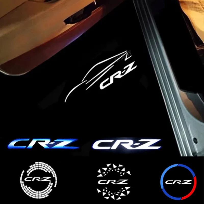 2PCS LED Car Logo Door Welcome Lights for HONDA CR-Z CRZ Emblem 2010-2016 Projector Ghost Shadow Lamp Accessories