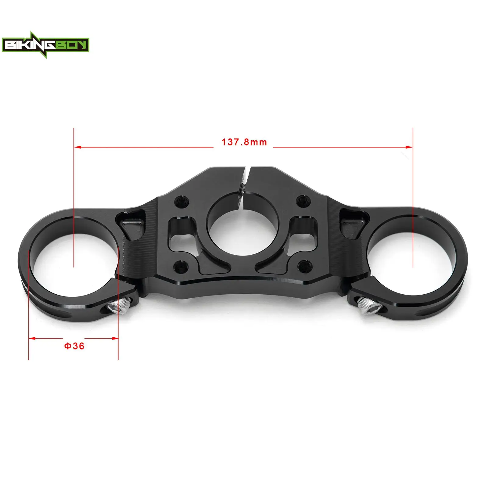 BIKINGBOY 36mm Upper Top Triple Tree Clamp Steering Stem For Talaria Sting Electric Dirt Bike Off-Road Aluminum Alloy CNC