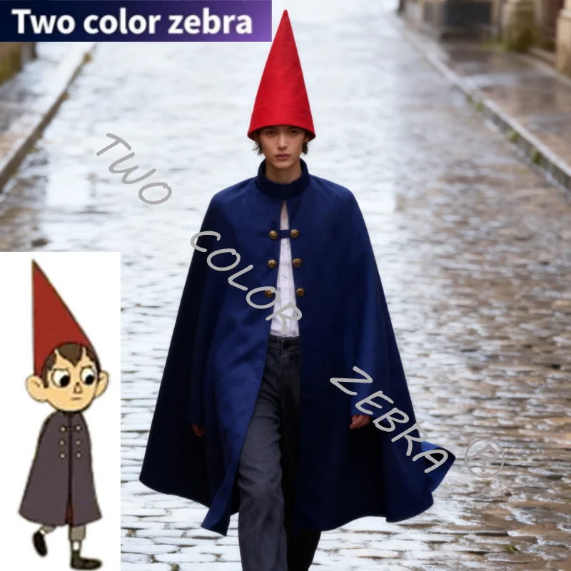 

Over the Garden Wall Cartoon Anime Movie Wirt Cosplay Shirt Pants Cloak Costom Suit for Adult Kids Adventure Halloween Outfits