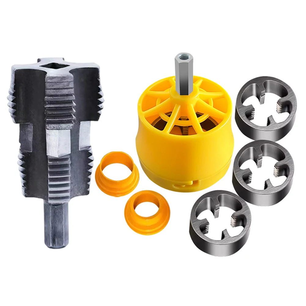 Versatile kit infila tubi in PVC Efficiente apri tubi dell'acqua a 4 e 6 punti PPR Parti di utensili elettrici apri filettatura interna per tubi dell'acqua