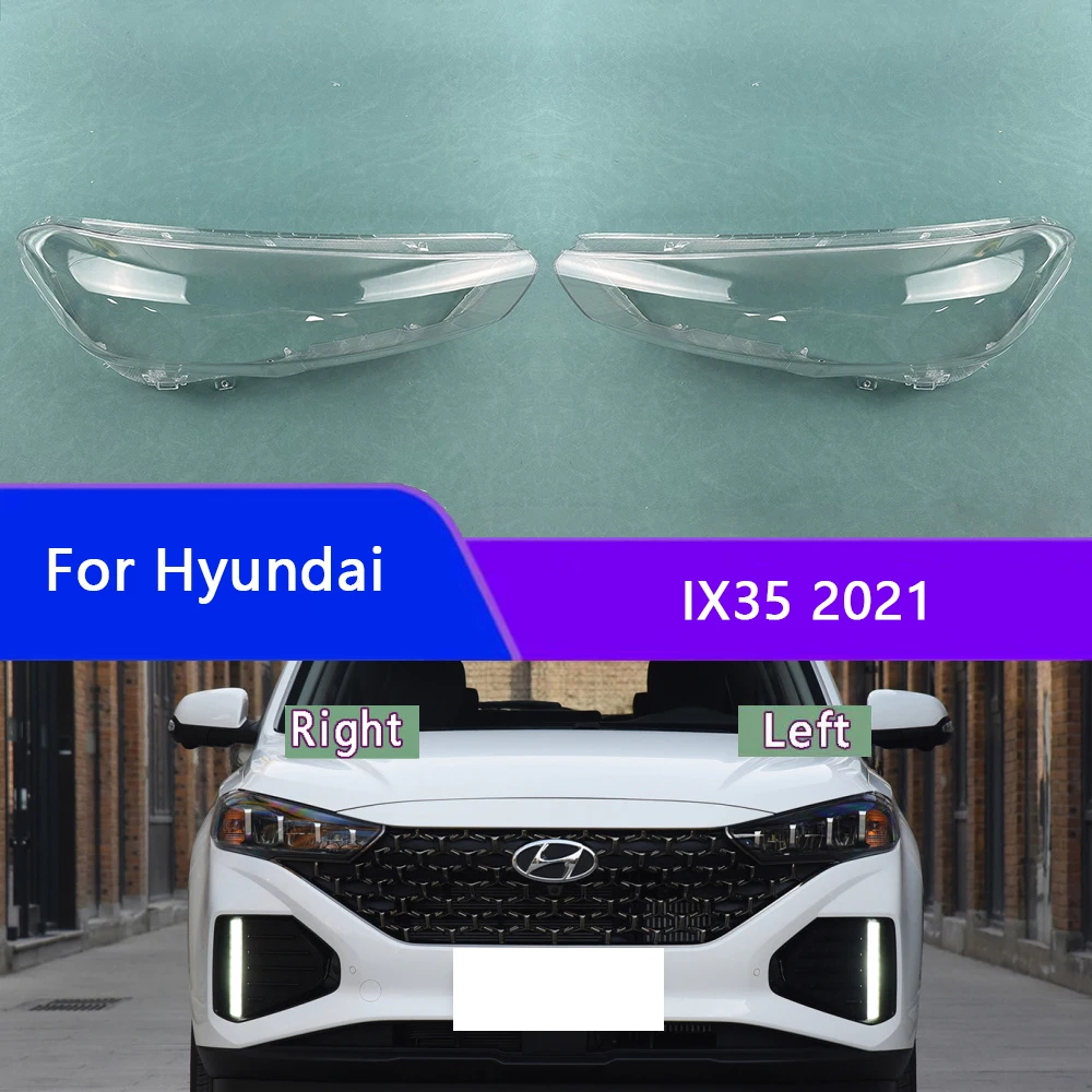 

For Hyundai IX35 2021 Car Accessories Headlight Cover Shade Headlamp Shell Transparent Lampshade Lens Plexiglass