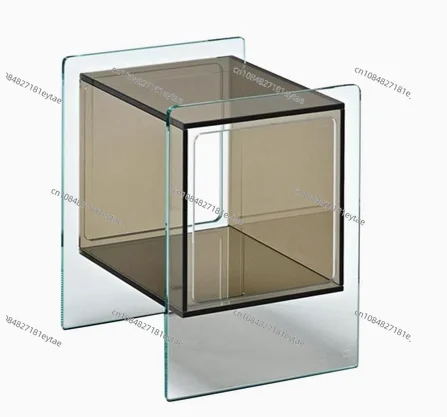 Bedside Cabinet Sofa Side Cabinet Seating Corner Small Coffee Table Transparent Nordic Acrylic Bedroom Bedside Glass Craft