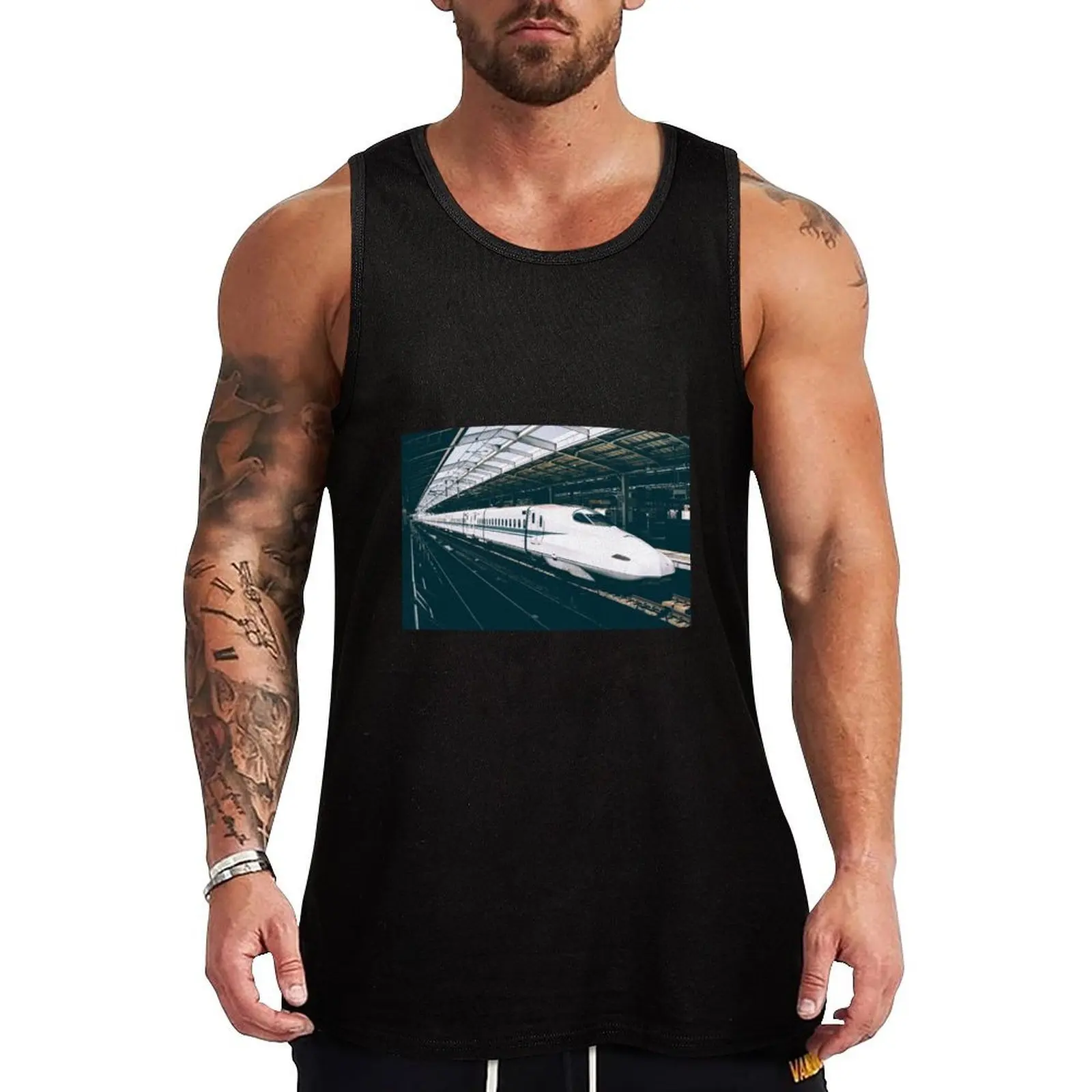 Japanese Shinkansen, Bullet Train - N700A Tank Top Simple Casual Tank Top Basic Lightweight Undershirt