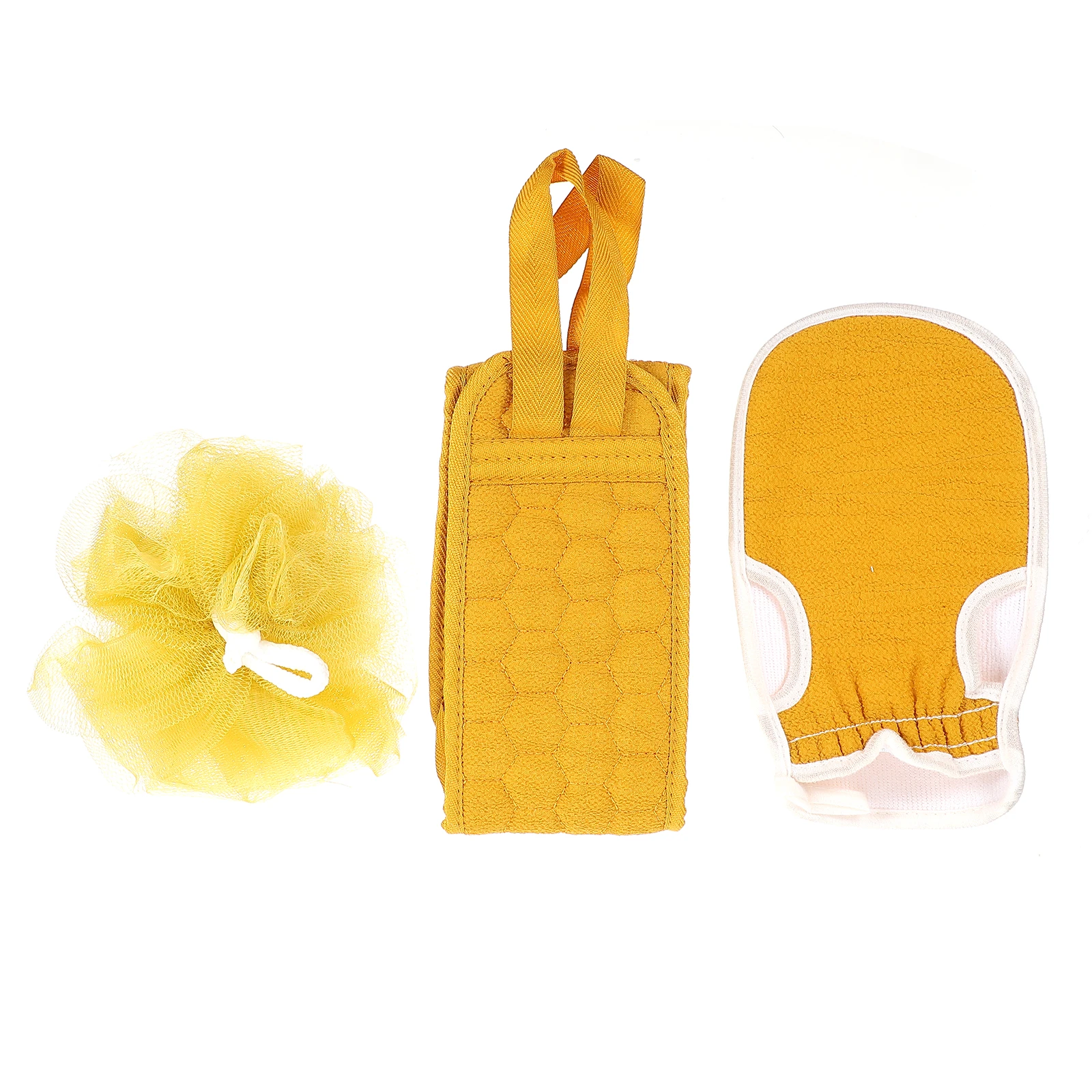 

Exfoliating Brush Bathroom Glove Set Gloves for Cleaning Shower Loofah Sponge Back Rub Towel