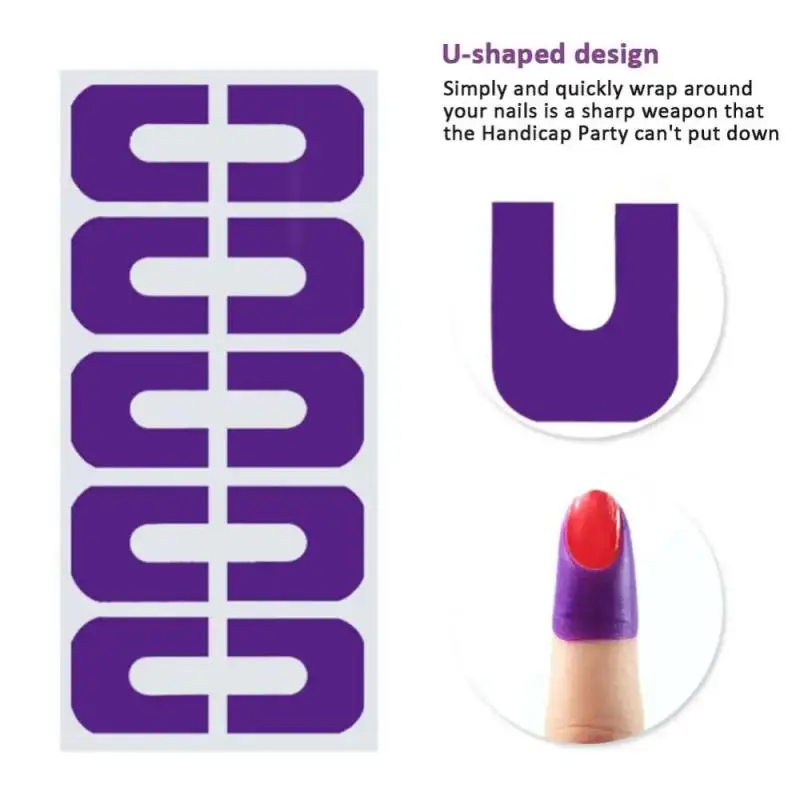 Peel Off Shape Spill-Proof Stick Cuticle Manicure Sticker Polish Paint Anti-overflow Nail Protector Stickers