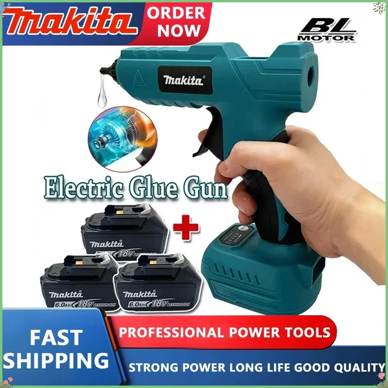 

Makita Cordless Electric Handheld Hot Glue Gun Repair DIY Hot Melt Welding Hot Air Gun Anti-scald Nozzle For Makita 18V Battery