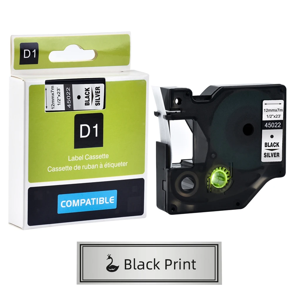 1 Stück kompatible Dymo D1 6/9/12/19/24mm Bänder 45022 40922 45812 53722 43622 für Dymo Labelmanager LM160 210D LM280 PNP