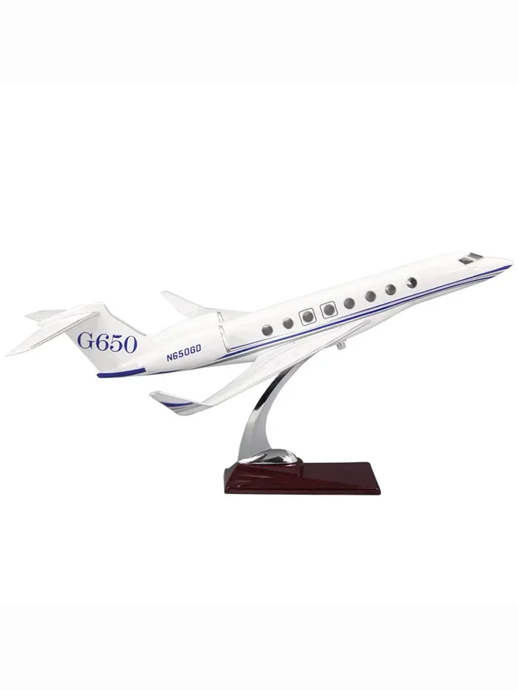 Business Jet G650 Model 1:70 Hollowed Out 45cm Passenger Transport Plane Model Gift Decoration Model Collectible Toy Gifts