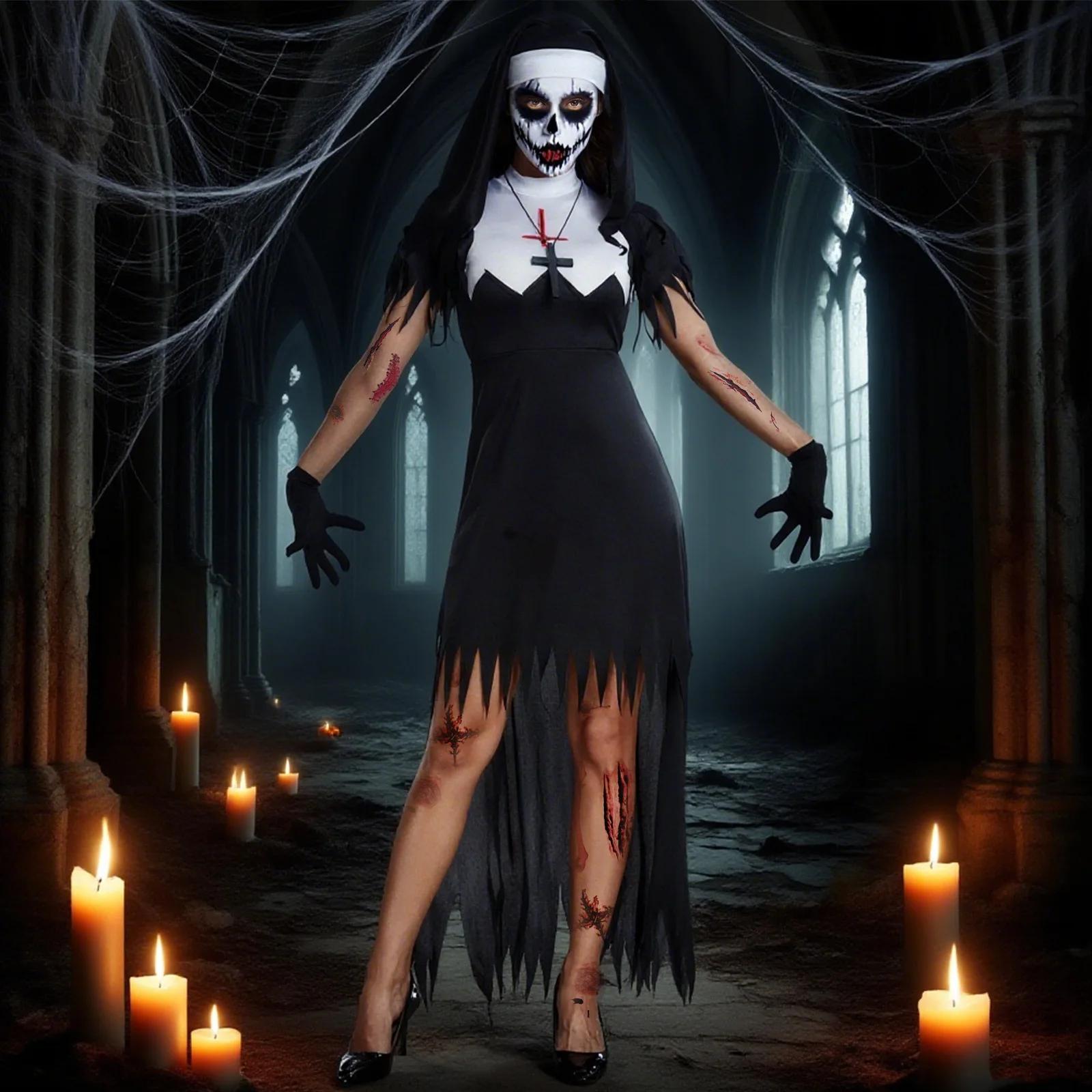 

1 шт., декор, униформа, костюм на Хэллоуин, реквизит, одежда на Хэллоуин, реквизит для вечеринки для взрослых, костюм для вечеринки, униформа, декор, одежда