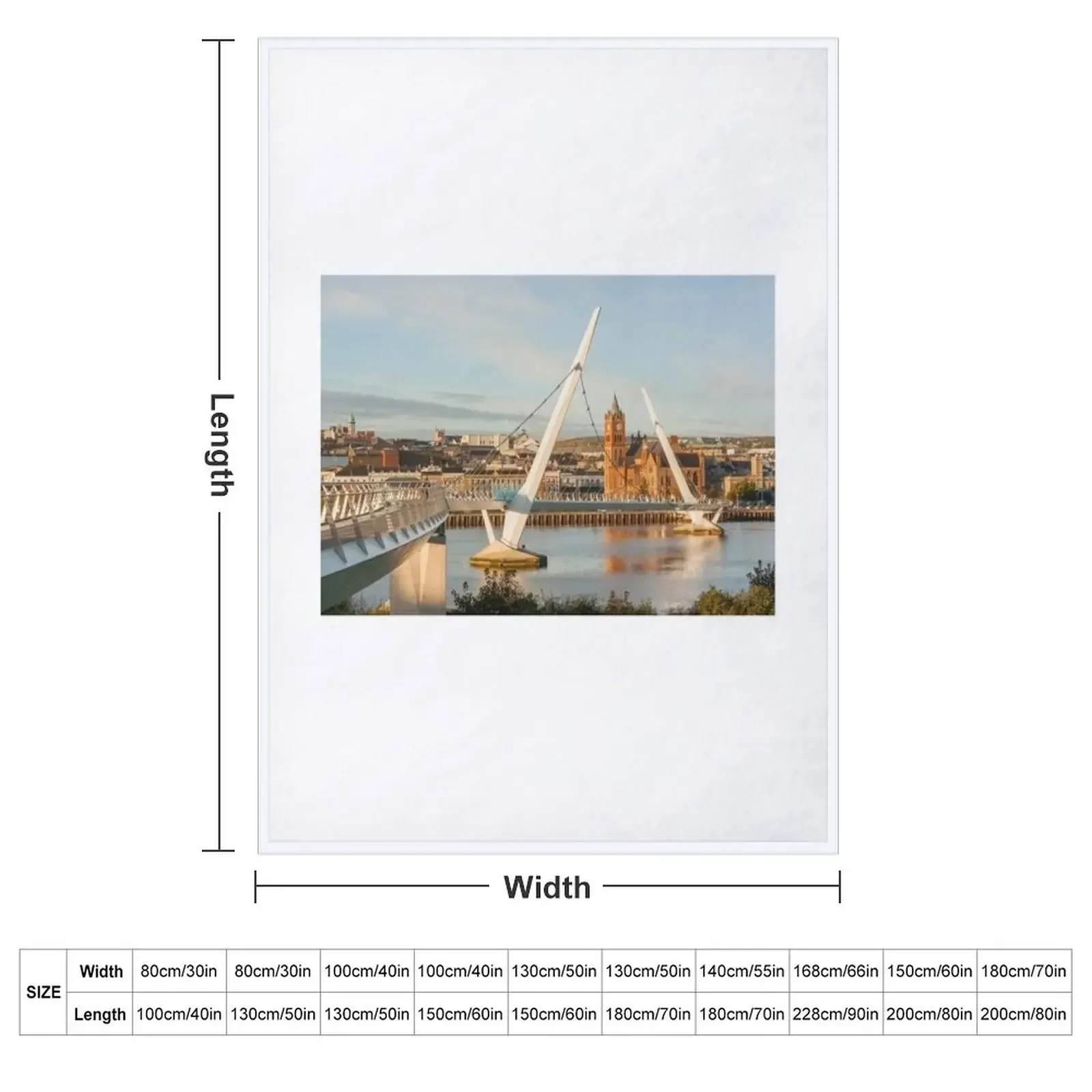 The Peace Bridge Throw Blanket Luxury Thermal Decorative Beds For Baby Soft Plaid Giant Sofa Blankets