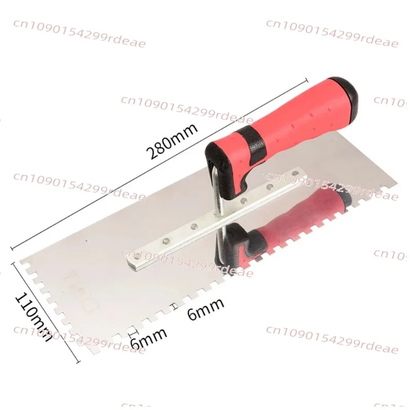 

3PC Stainless Steel Notched Trowel Set Featuring Square Tooth Blades for Tile Installation and For Masonry Finishing