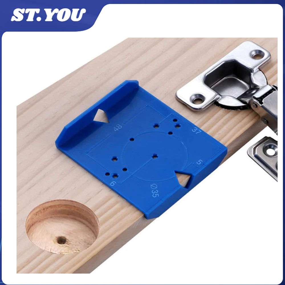 

35/40mm Hinge Drilling Locator Punch Positioning Ruler Hinge Punching Locator Hinge Drilling Template Plate Woodworking Tool