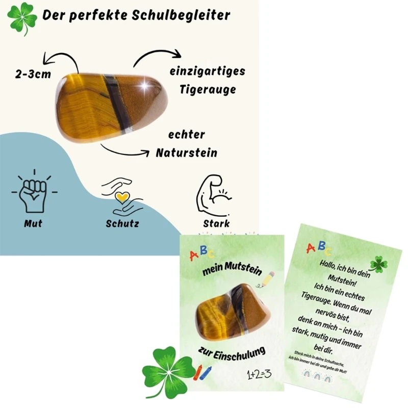 حجر عين النمور 2025 تذكارات العودة إلى المدارس مع دعم لاصق للتعلم الإبداعي والهدايا التذكارية 15UB