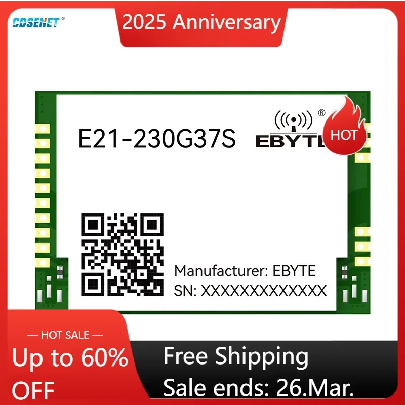 230M Power Amplifier RF Amplifier rf Gain Module CDSENET E21-230G37S PA+LNA 37dBm 20KM Antenna Interface Stamp hole