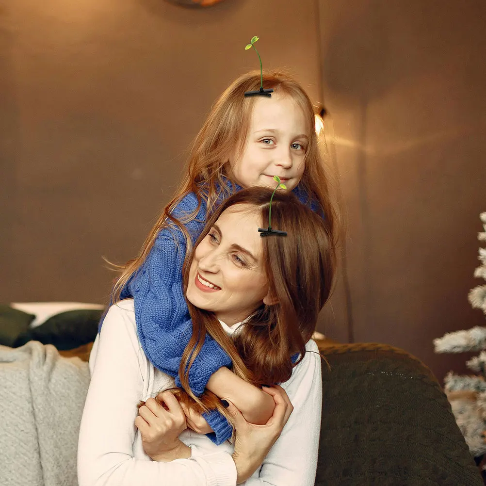 

50Pcs Four Leaf Clover Hair Pins Cute Grass Clips Spring Clips for Girls Women Cosplay Daily Wear St Patrick's Day