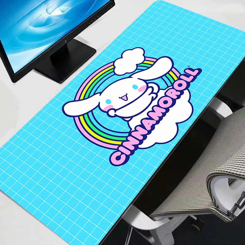 

Коврик для мыши Cinnamoroll, игровые аксессуары для геймеров, клавиатура Varmilo, коврик для компьютерного стола, коврик для мыши XXL, прочный коврик для мыши
