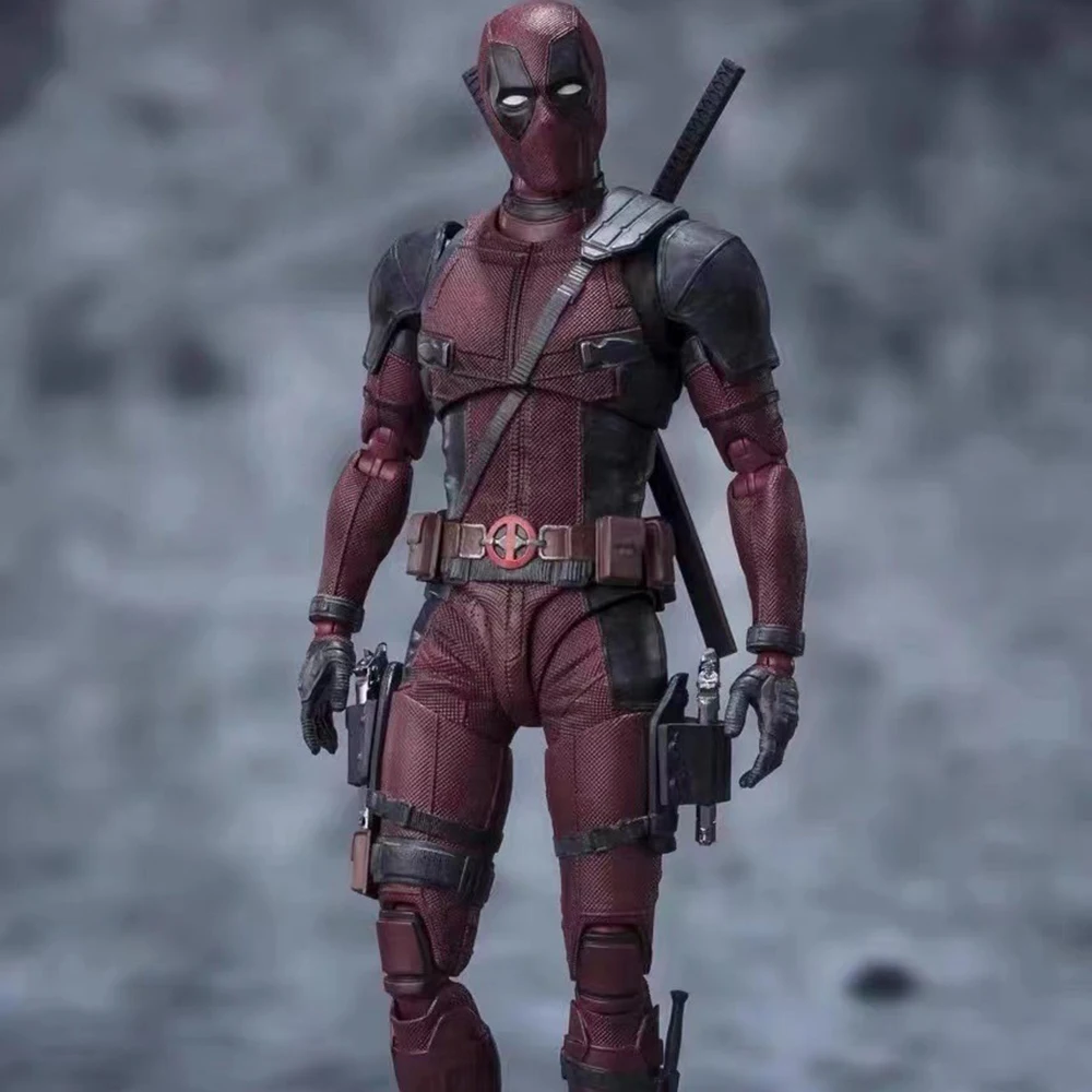 

Периферийные фигурки из фильма Marvel Shf Deadpool Movie Deadpool Маленькая дешевая фигурка Marvel Universe Gear Joint в штучной упаковке Модель